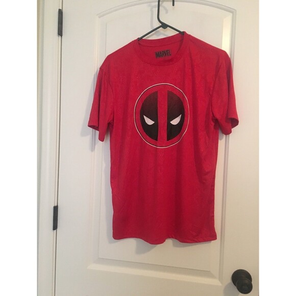 Marvel Other - Marvel Deadpool Red T-Shirt Activewear Short Sleeve Size Small